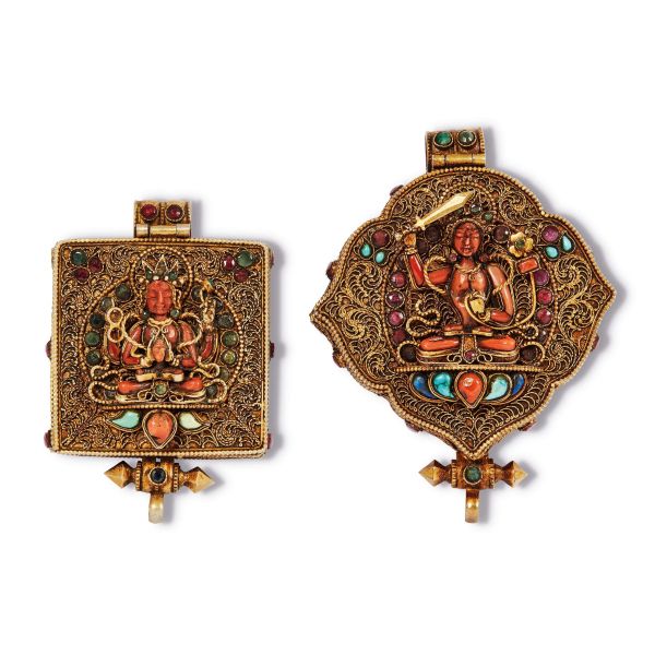 



LOTTO DI DUE SCATOLE, AREA SINO-TIBETANA, SEC. XIX/XX