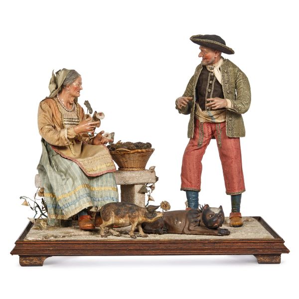 



A NEAPOLITAN NATIVITY SCENE IN A SHOWCASE, 19TH/20TH CENTURY