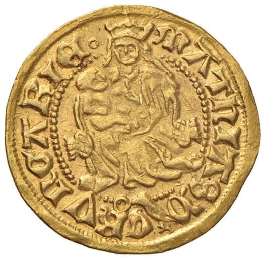 UNGHERIA, MATTIA CORVINO (1458-1490), DUCATO (GOLDGULDEN)