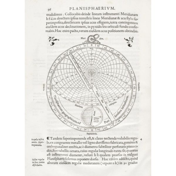 Fineo, Oronzio. De rebus mathematicis Libri IV. Parigi, Vascosani, 1556. Legato con Quadratura circuli. Parigi, Colinaeus, 1544.
