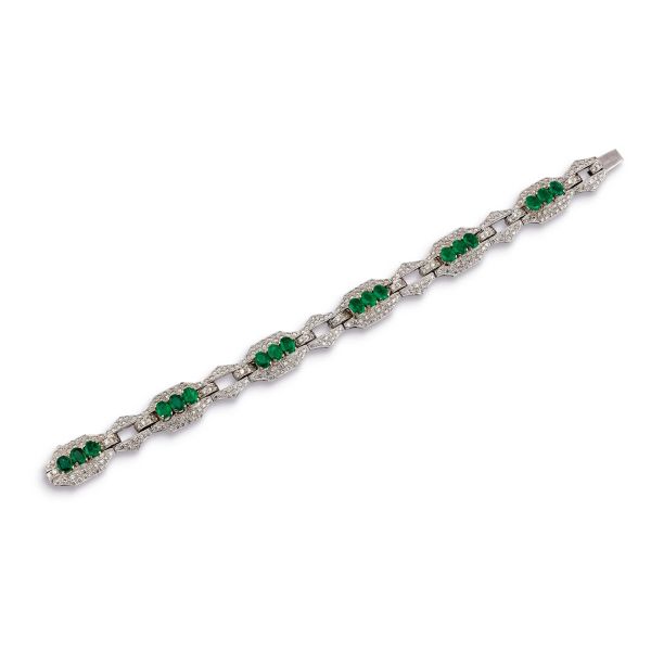 



EMERALD AND DIAMOND BRACELET