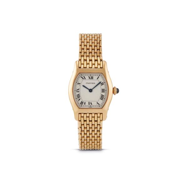 Cartier - 



CARTIER PARIS TORTUE YELLOW GOLD LADY'S WATCH