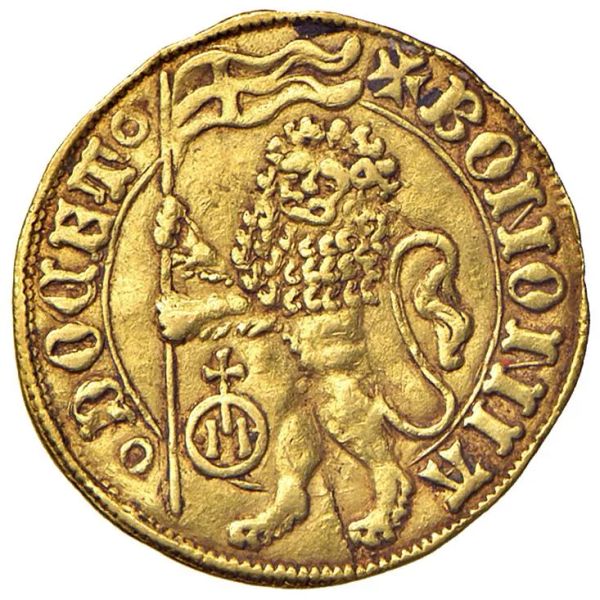      BOLOGNA NICCOLO&rsquo; V (1447-1455) DUCATO PAPALE O BOLOGNINO D&rsquo;ORO 