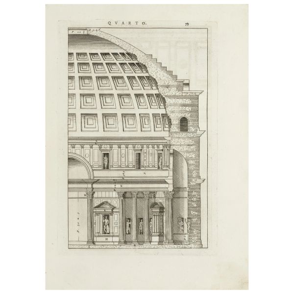 Palladio, Andrea. I quattro libri dell’architettura. Venezia, de’ Franceschi, 1570 [i.e. Pasquali...