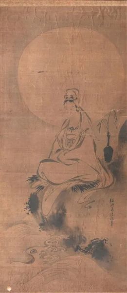 Dipinto, Cina sec. XVII - XVII, su seta raffigurante Bodhisattva, cm 76,5x34