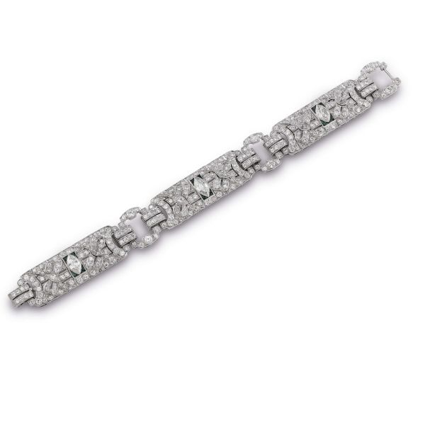 



BAND BRACELET WITH DIAMONDS AND EMERALDS
