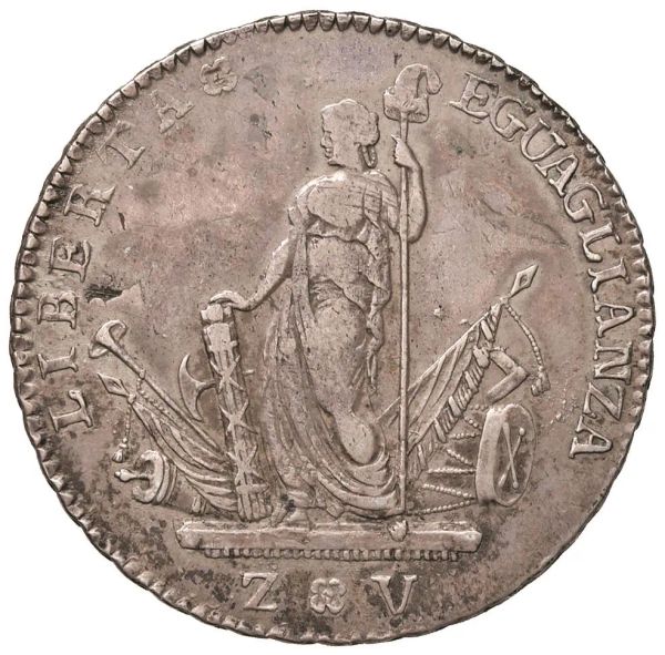      VENEZIA. MUNICIPALITA&rsquo; PROVVISIORIA 10 LIRE VENETE 1797 