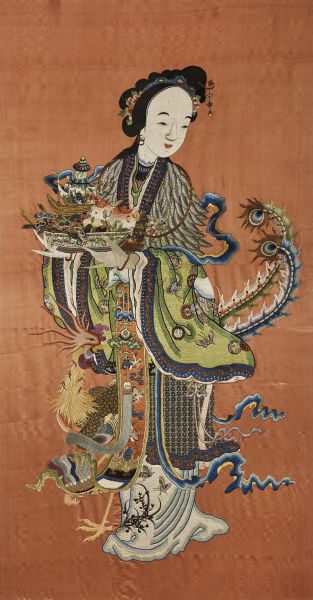 A EMBROIDERY, CHINA, QING DYNASTY, 19TH CENTURY