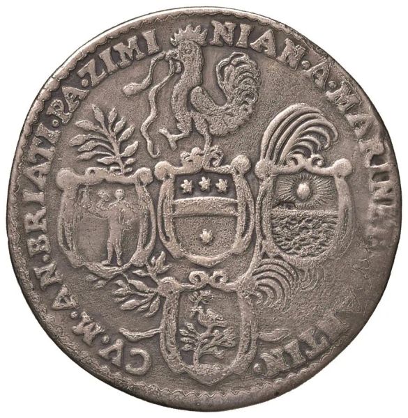      MURANO. SILVESTRO VALIER CIX DOGE (1694-1700) OSELLA 1697 