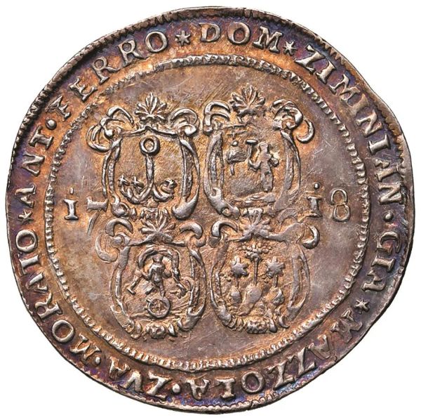     MURANO. GIOVANNI CORNER II CXI DOGE (1709-1722) OSELLA 1718 