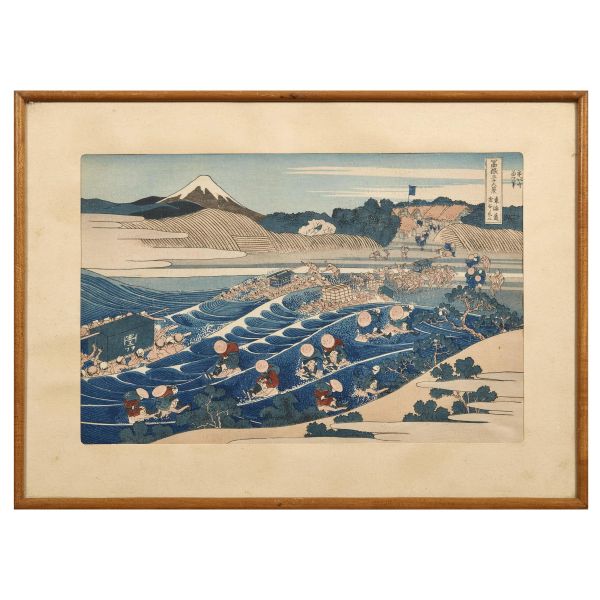 WOODCUT, JAPAN, MEIJI PERIOD, 19TH CENTURY