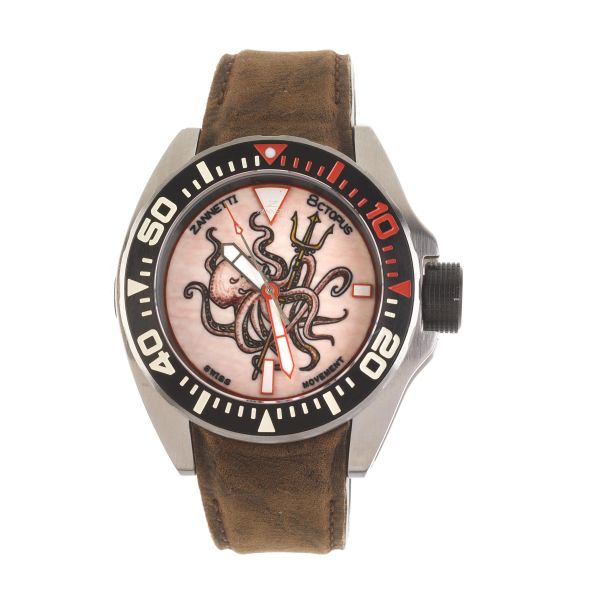 ZANNETTI OCTOPUS LIMITED EDITION STAINLESS STEEL WRISTWATCH N. 04/100