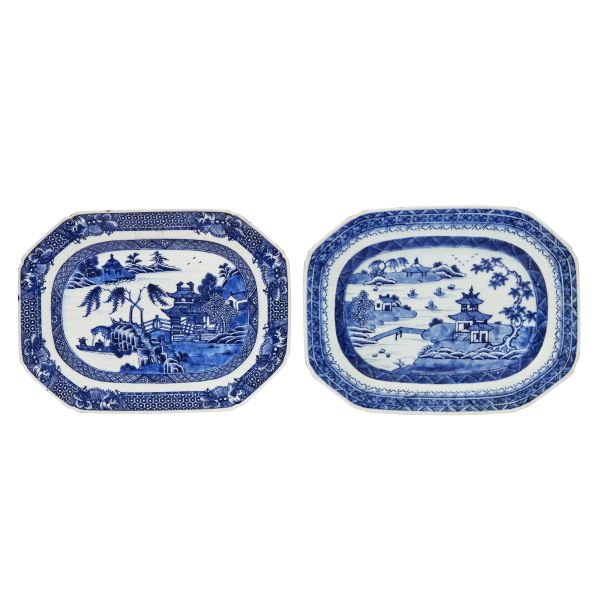 TWO PLATES, CHINA, QING DYNASTY, 18TH CENTURY