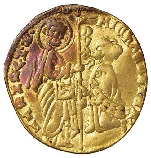 SCHIO DOMINAZIONE GENOVESE (1347-1415) CONTRAFFAZIONE DEL DUCATO VENEZIANO A NOME DI MICHELE STENO (1400-1413)
