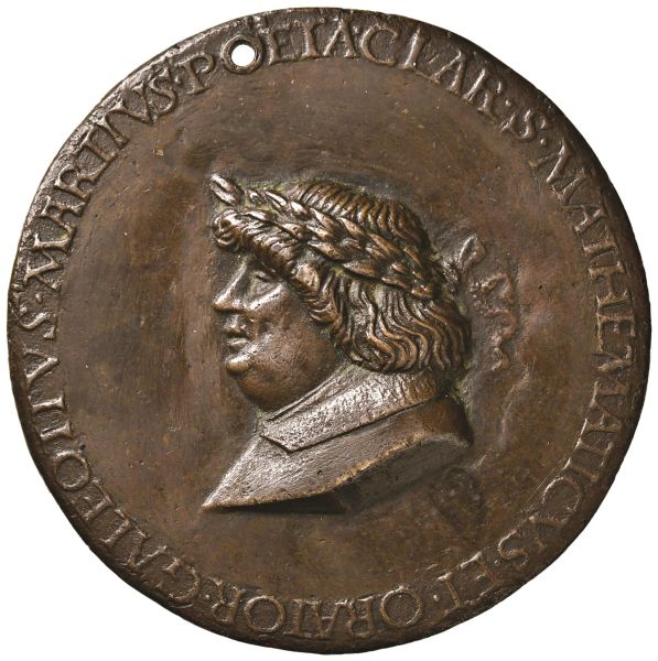 NARNI GALEOTTO MARZIO medico e filosofo umanista (1427-1490) MEDAGLIA