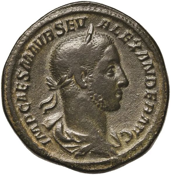 IMPERO ROMANO. ALESSANDRO SEVERO (222-235 d. C.) SESTERZIO, zecca di Roma