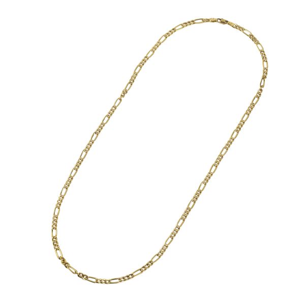 



FIGARO CHAIN NECKLACE IN 18KT YELLOW GOLD
