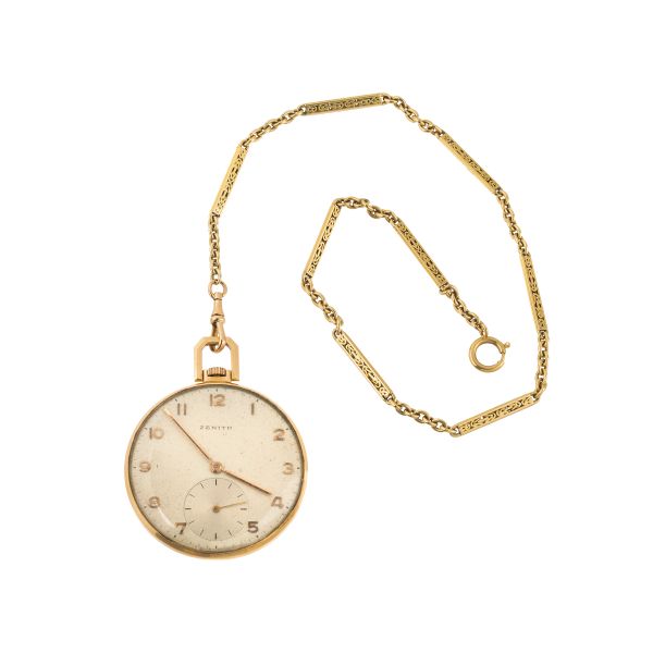ZENITH YELLOW GOLD POCKET WATCH