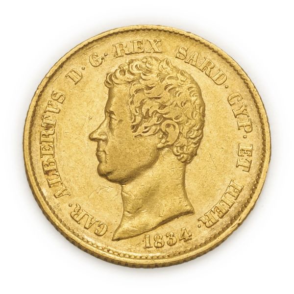 



Carlo Alberto (1831-1849) &ndash; 20 Lire 1834 &ndash; Zecca: Genova