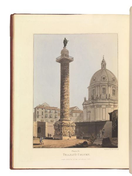 (Roma - Illustrati 800)   DUBOURG, Matthew.   Views of the remains of ancient buildings in Rome and its vicinity.   London, J. Taylor Architectural Library, (1851).