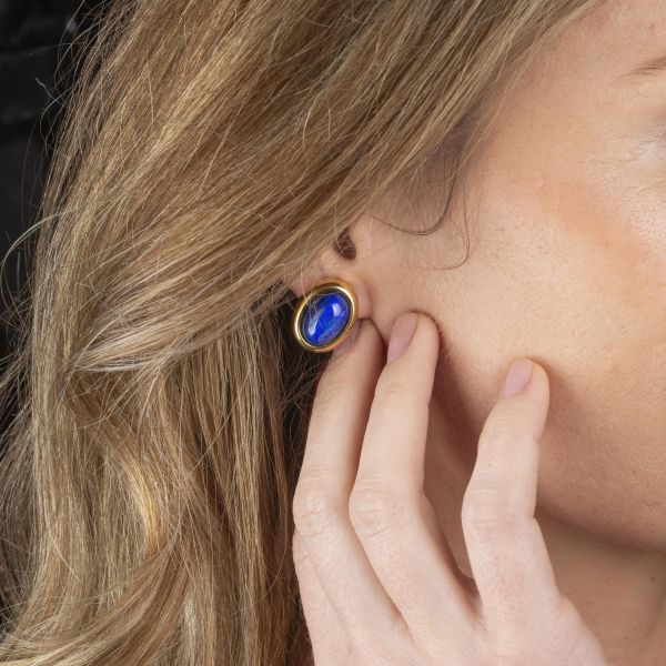 PAIO DI ORECCHINI CON LAPISLAZZULI