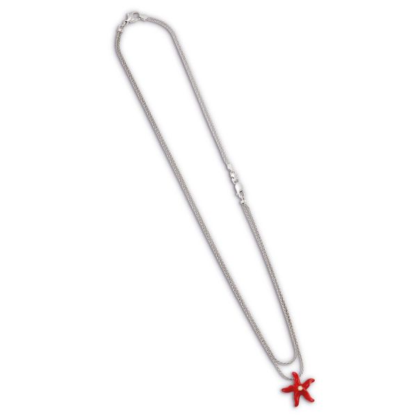 Chantecler - 



CHANTECLER CHAIN NECKLACE WITH STARFISH PENDANT IN 18KT TWO TONE GOLD