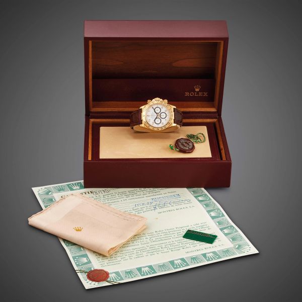 ROLEX DAYTONA ORO GIALLO REF. 16518 'SEI ROVESCIATO' N. X2892XX ANNO 1994