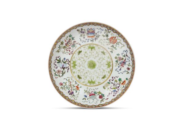 A PLATE, CHINA, QING DYNASTY, 19TH-20TH CENTURIES 1871-1908