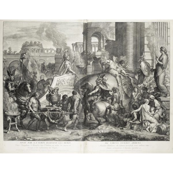 [Tableaux du Roy, représentant cinq sujets de l'histoire d'Alexandre le Grand. Parigi, circa 1720-30].