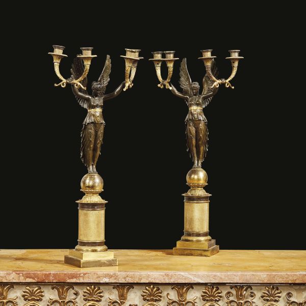 A PAIR OF CANDELABRA, FRANCE, 19TH CENTURY