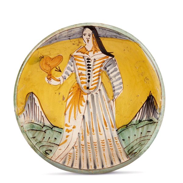 



A MONTELUPO DISH, SECOND HALF 17TH CENTURY