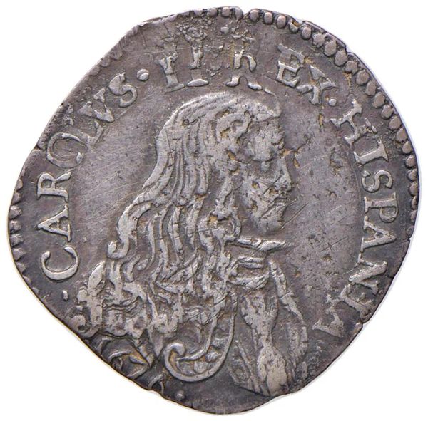 MILANO. CARLO II (1676-1700) OTTAVO DI FILIPPO 1676