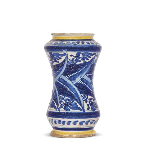 A PHARMACY JAR (ALBARELLO), GERACE, HALF 17TH CENTURY