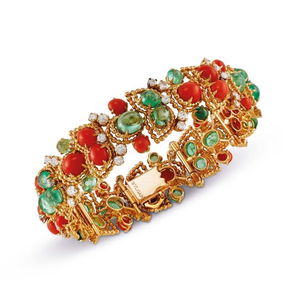 BULGARI MULTI GEM BRACELET IN 18KT YELLOW GOLD
