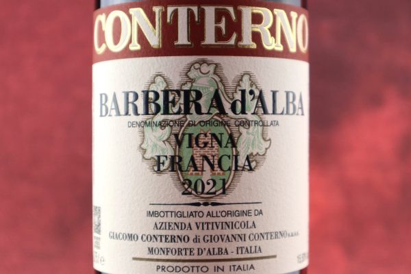 



Barbera d&rsquo;alba Vigna Francia Giacomo Conterno 2021