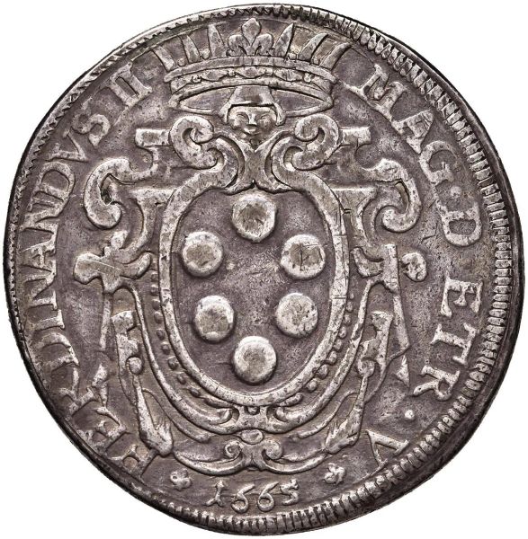 LIVORNO FERDINANDO II DE&rsquo; MEDICI (1621-1670) PEZZA DELLA ROSA 1665