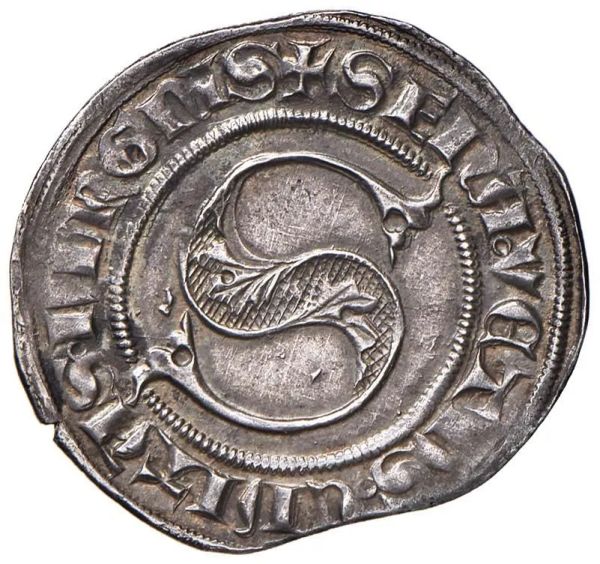 SIENA REPUBBLICA (1180 &ndash; 1390), GROSSO DA 5 SOLDI (1351-1370)