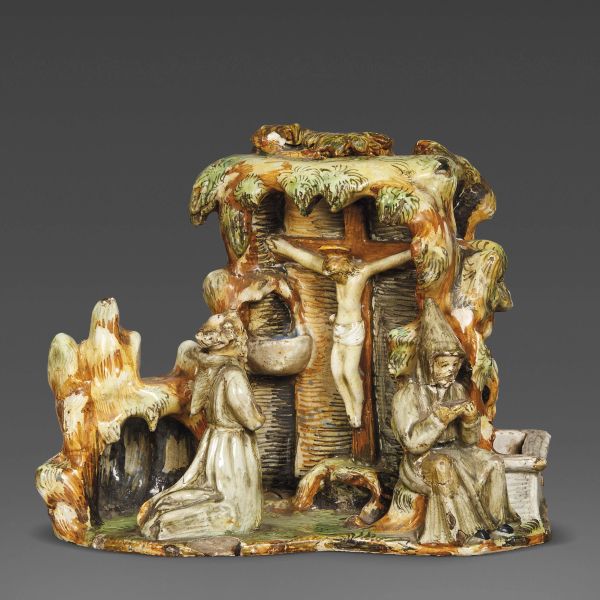 A SMALL DEVOTIONAL ALTAR, URBINO, PATANAZZI WORKSHOP, CIRCA 1570