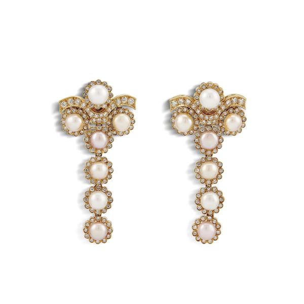 CHANTECLER DROP EARRINGS IN 18KT YELLOW GOLD