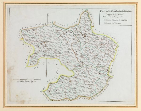 Ambito dei cartografi Giachi, sec. XVIII