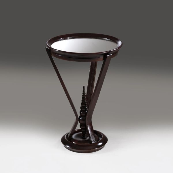 



WOODEN LOW TABLE, REMOVABLE MIRRORED TOP