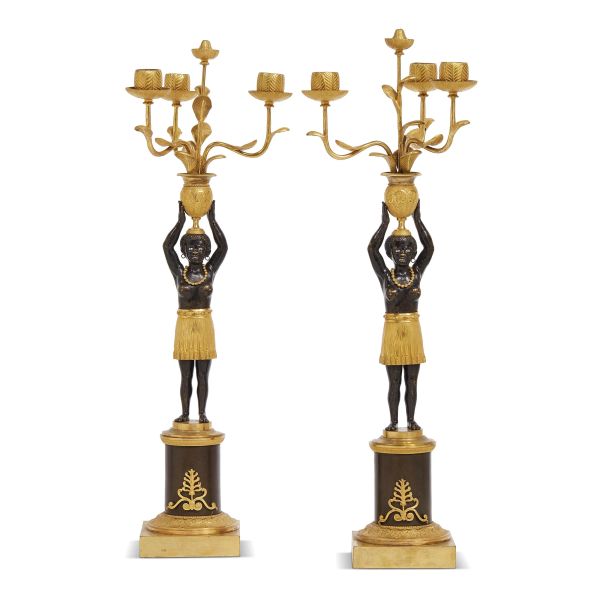 A PAIR OF FRENCH CANDELABRA, PARIS, 1800-1810