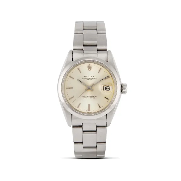 Rolex - 



ROLEX DATE REF. 1500 N. 22297XX STAINLESS STEEL WRISTWATCH, 1969