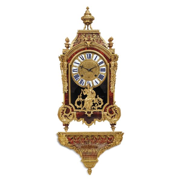 A FRENCH WALL CLOCK, 19TH CENTURY