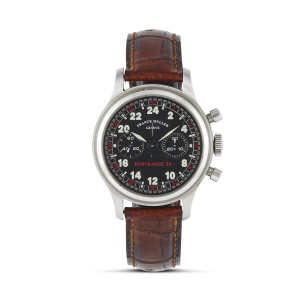 FRANCK MULLER ENDURANCE 24 CHRONOGRAPH REF. 96.01 N. 3XX STAINLESS STEEL WRISTWATCH, 1997
