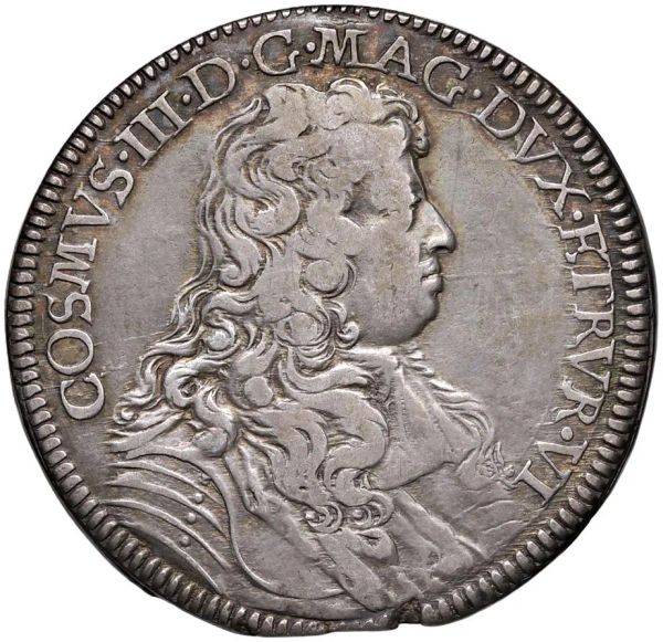 FIRENZE. COSIMO III DE&rsquo; MEDICI (1670-1723) MEZZA PIASTRA 1676