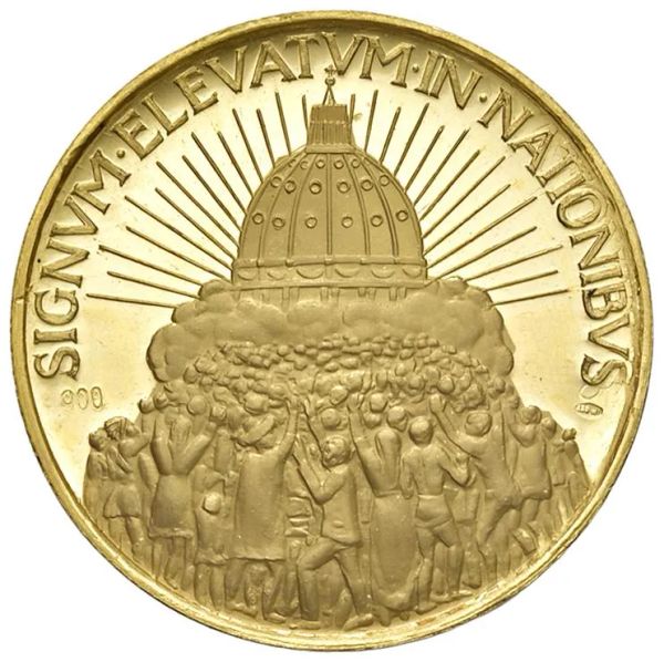 VATICANO. MEDAGLIA ORO 1963 CHE COMMEMORA IL CONCILIO ECUMENICO VATICANO DI PAPA PAOLO VI