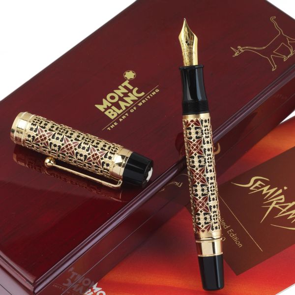 MONTBLANC &quot;HOMMAGE A SEMIRAMIS&quot; PATRON OF ART LIMITED EDITION N. 2463/4810 FOUNTAIN PEN, 1996