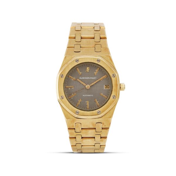 AUDEMARS PIGUET ROYAL OAK MID-SIZE REF. 4100BAYELLOW GOLD WRISTWATCH