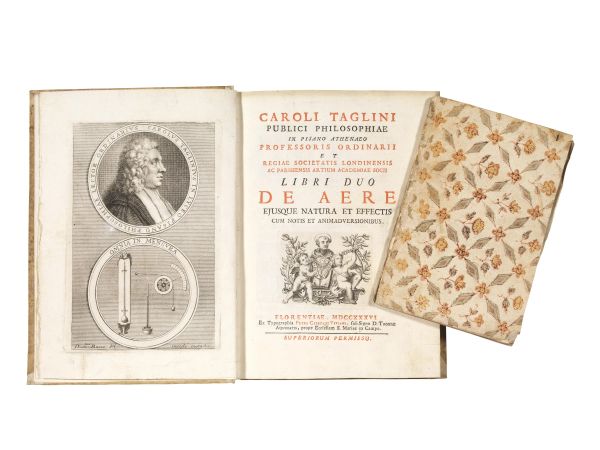 (Aria) TAGLINI, Carlo. Libri duo de aere ejusque natura et effectis cum notis et animadversionibus. Florentiae, ex typographia Petri Cajetani Viviani, 1736.